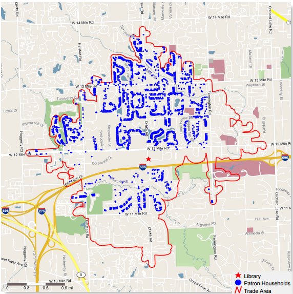 Library Households map