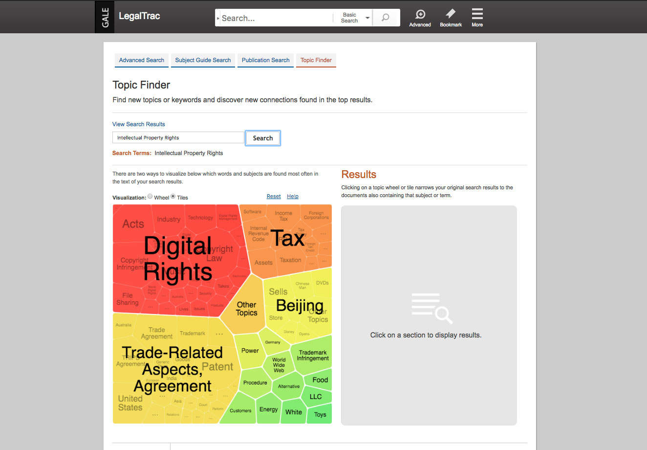 Gale OneFile: LegalTrac Term Clusters