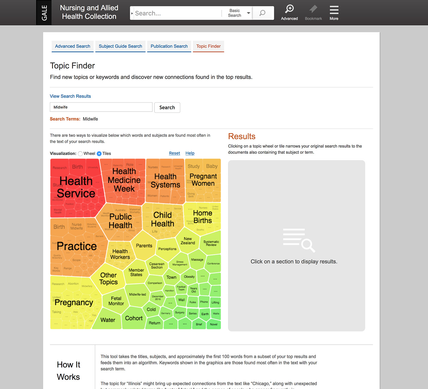 Gale OneFile: Nursing and Allied Health - Topic Finder